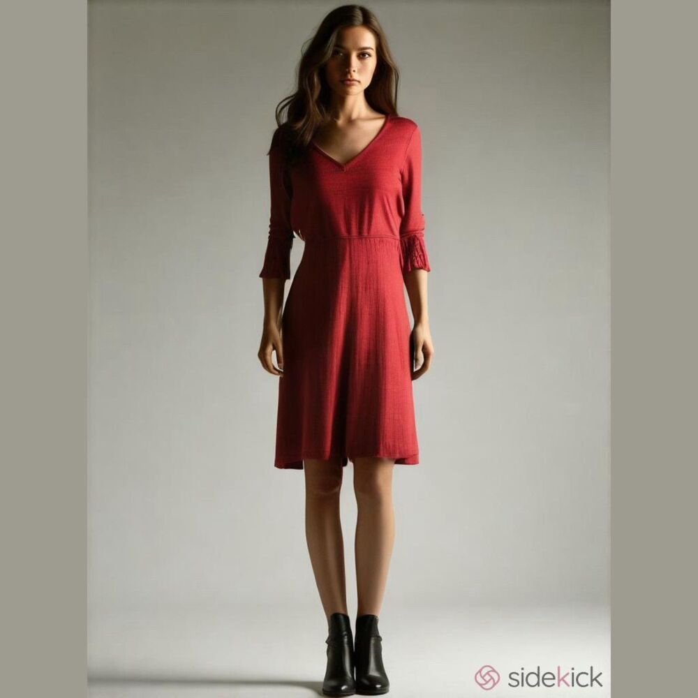 Liz Claiborne Red Sweater Dress Extra Large XL